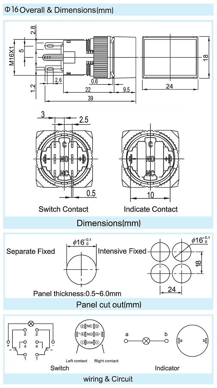 AD16 Overall&Dimiensions AD16 Overall&Dimiensions